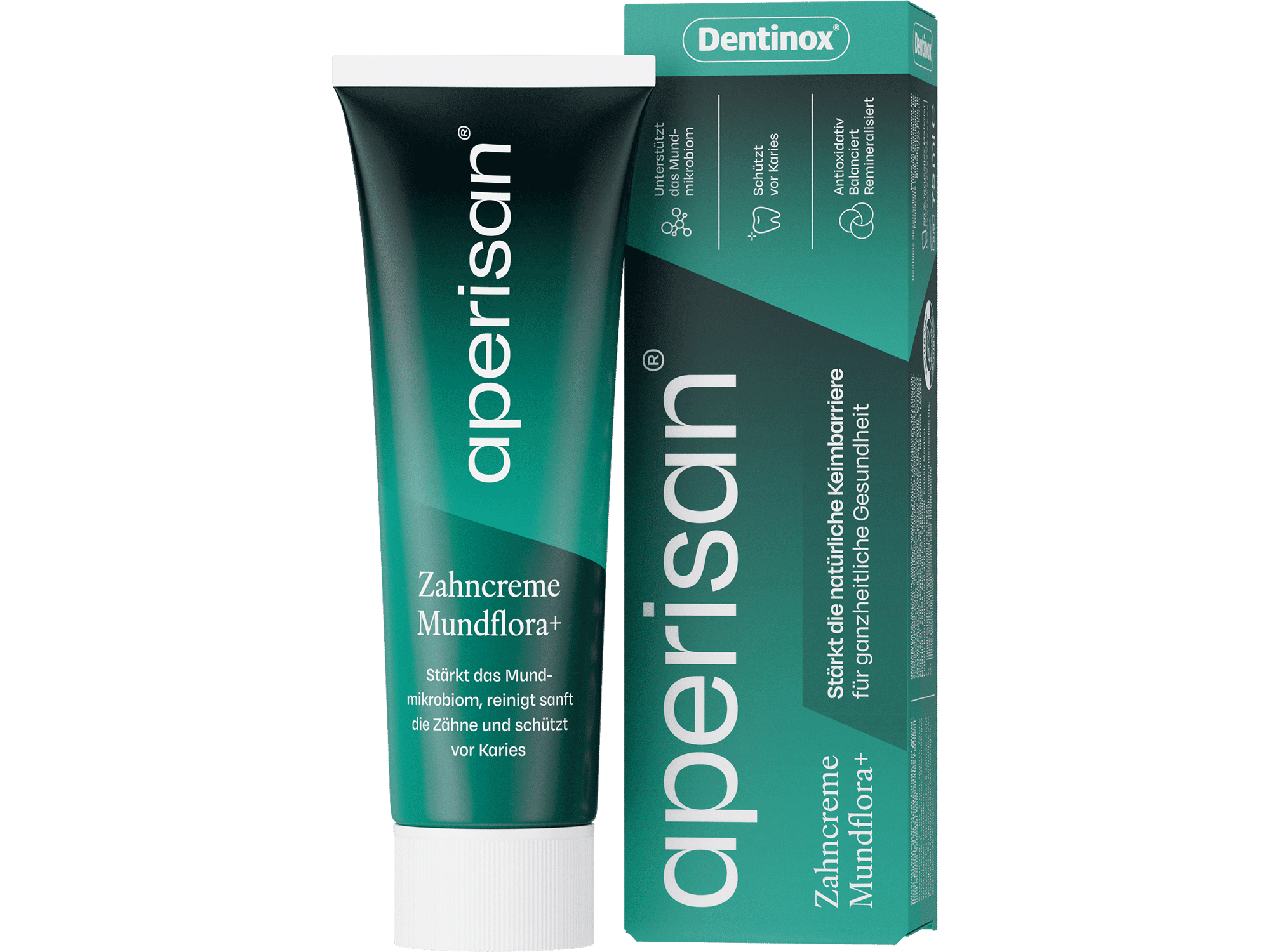 Aperisan Zahncreme Mundflora+ Composing Packshot