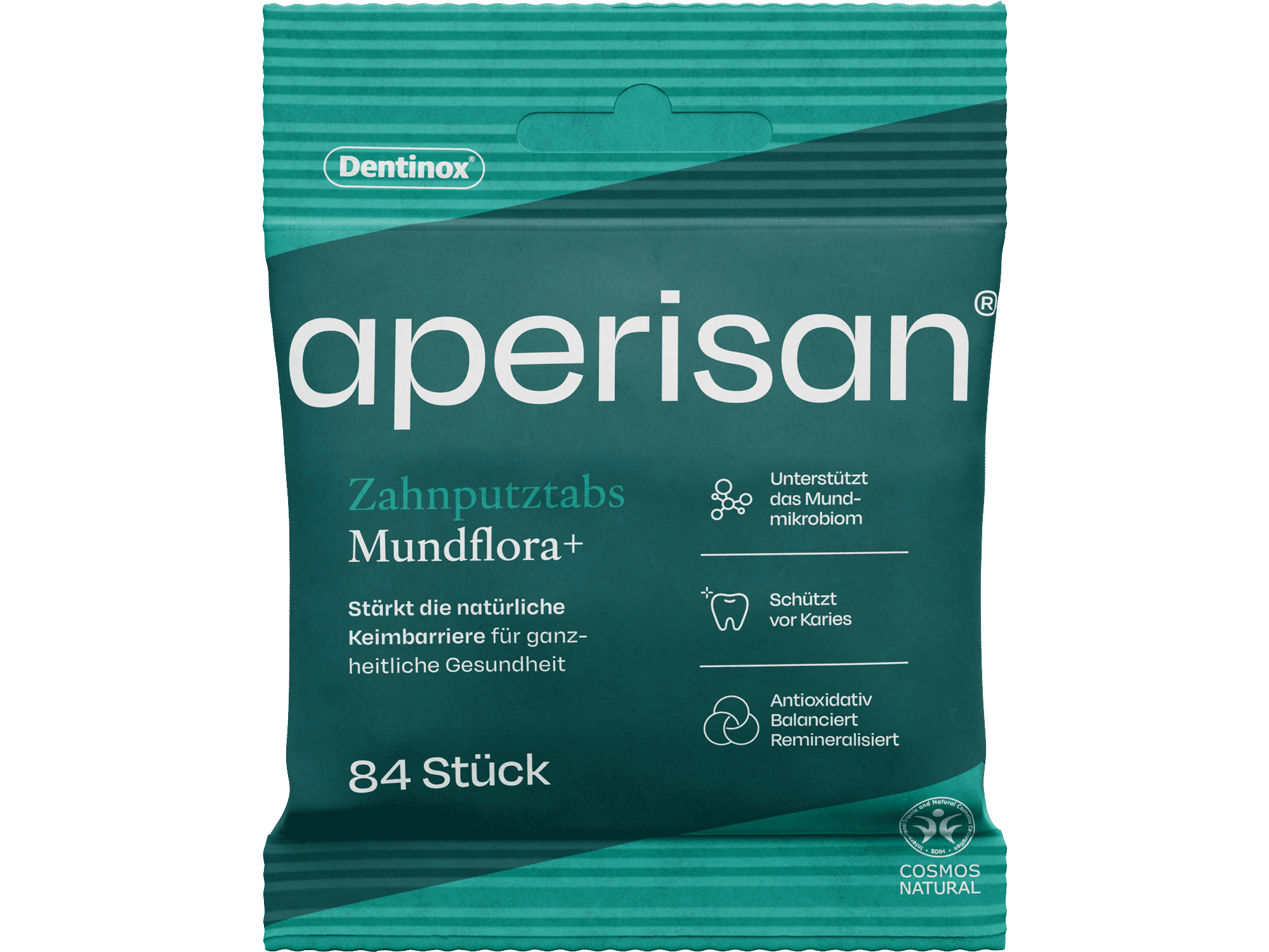 Aperisan Zahnputztabs Mundflora+ Packshot