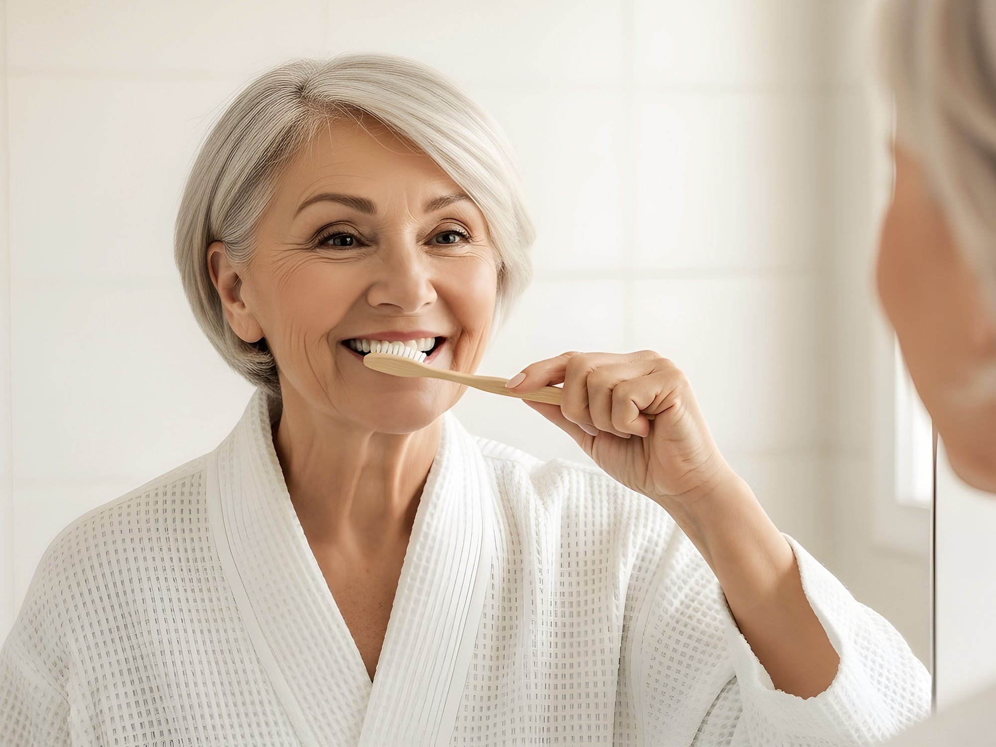 Bewusste Mundpflege am Morgen